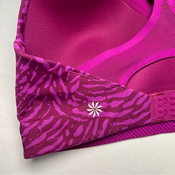 Athleta Advance Printed Bra B-DD In Fiji Magnolia Purple - Picture 6 of 11